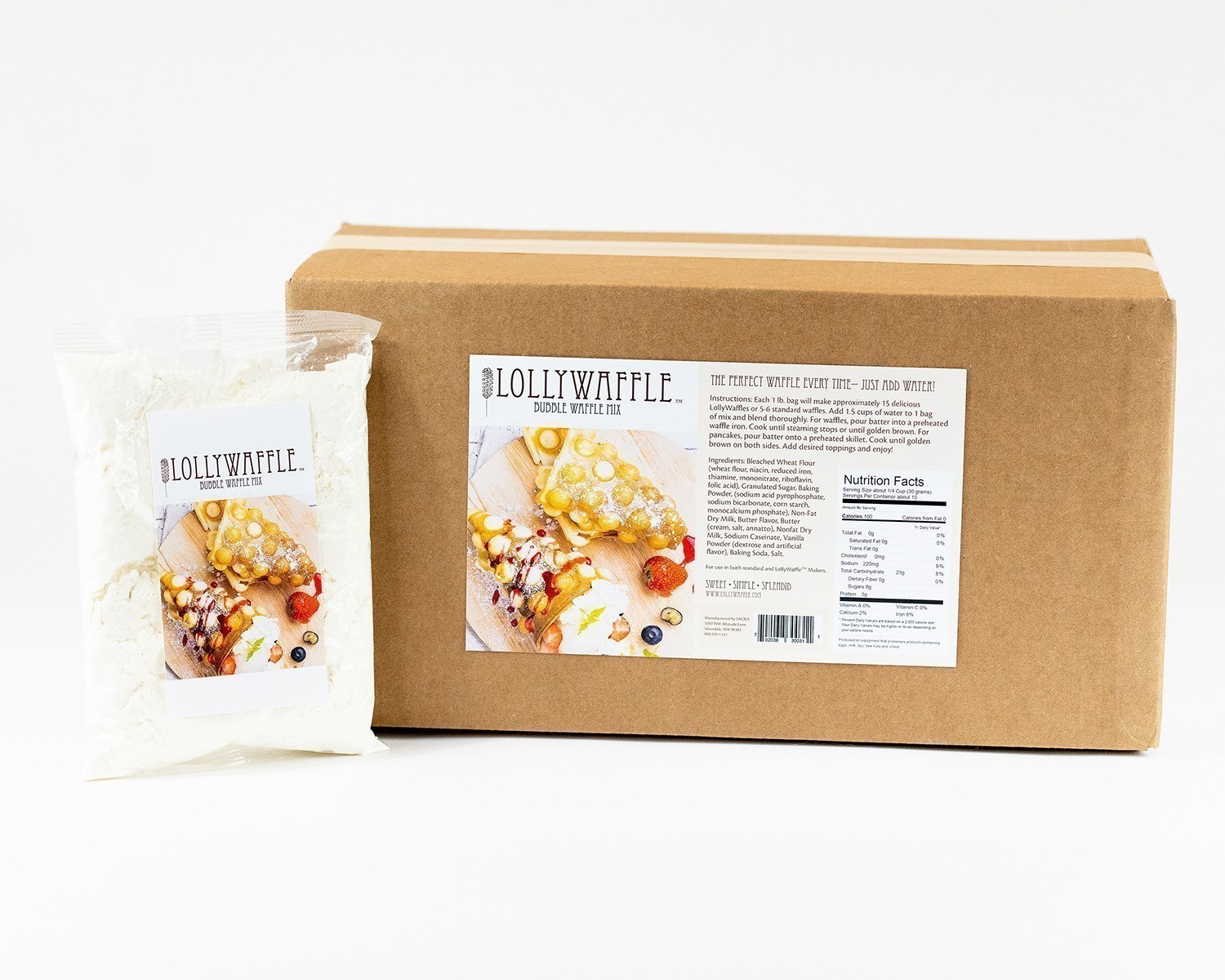 Lollywaffle Bubble Waffle Mix - 20 lbs.