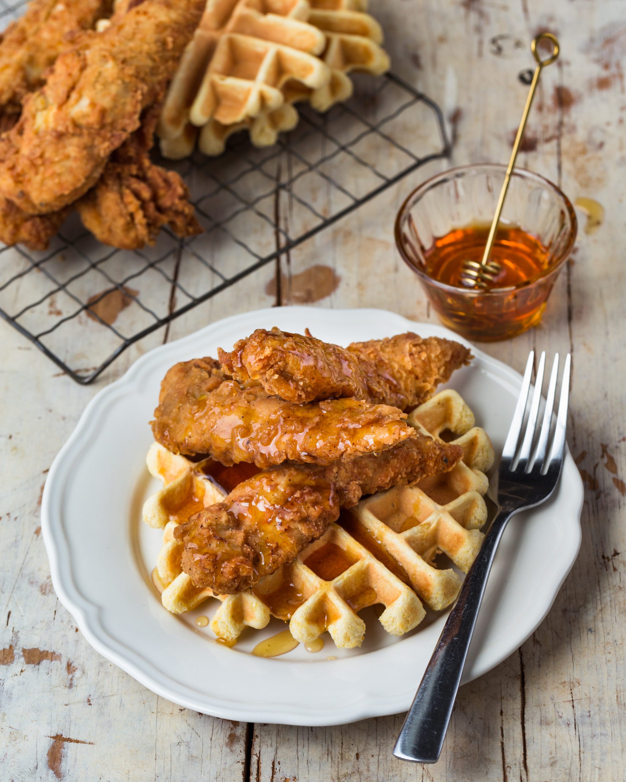 chicken and waffles at home