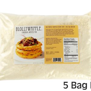 Just Add Water Cornbread Waffle and Pancake Mix by LollyWaffle - 5 lbs.
