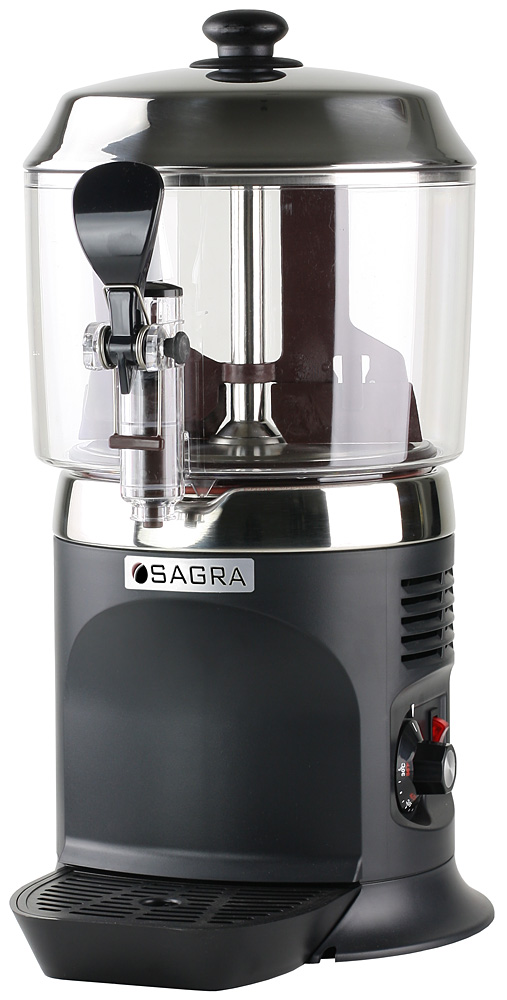 Commercial Chocolate Dispenser - Black w/ stainless top